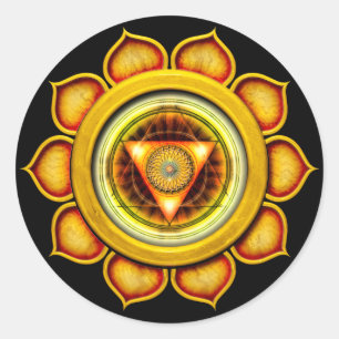 Swadhisthana or Sacral the 2nd Chakra Classic Round Sticker
