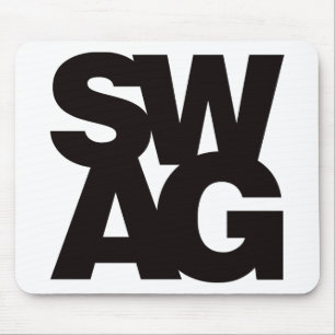 Swag - Black Mouse Pad