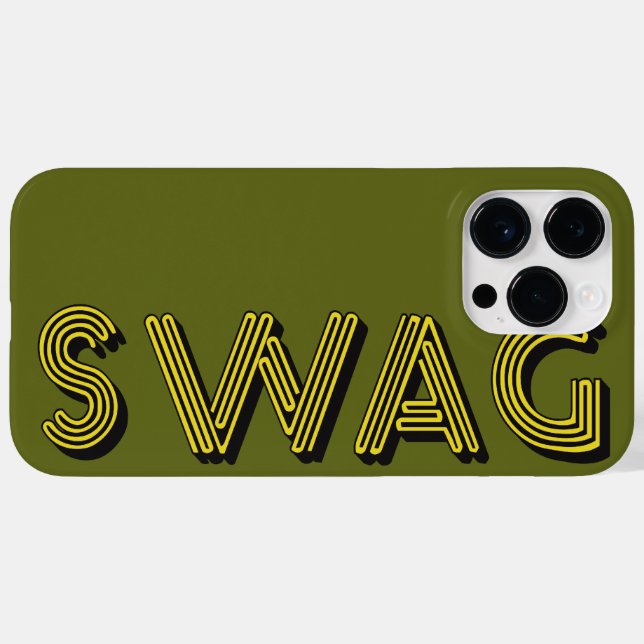 SWAG custom iPhone case (Back (Horizontal))