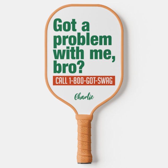 SWAG custom name Pickleball Paddle (Front)