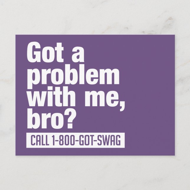 SWAG custom postcard (Front)