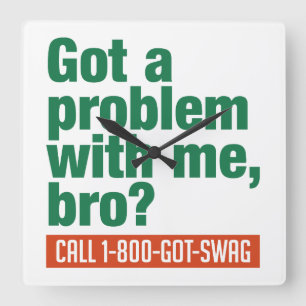 SWAG custom wall clock