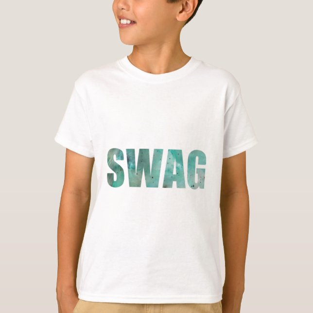 Swag Galaxy Youth T-Shirt - White (Front)