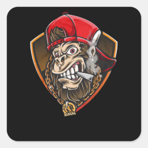 Swag Gorilla Square Sticker