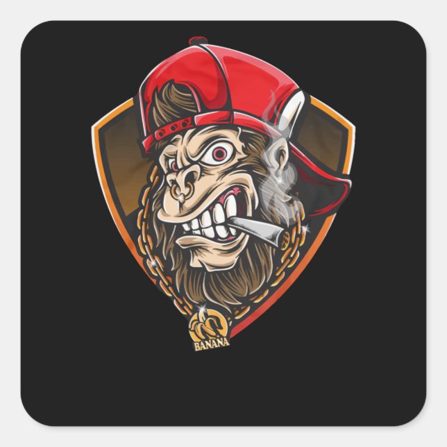 Swag Gorilla Square Sticker (Front)