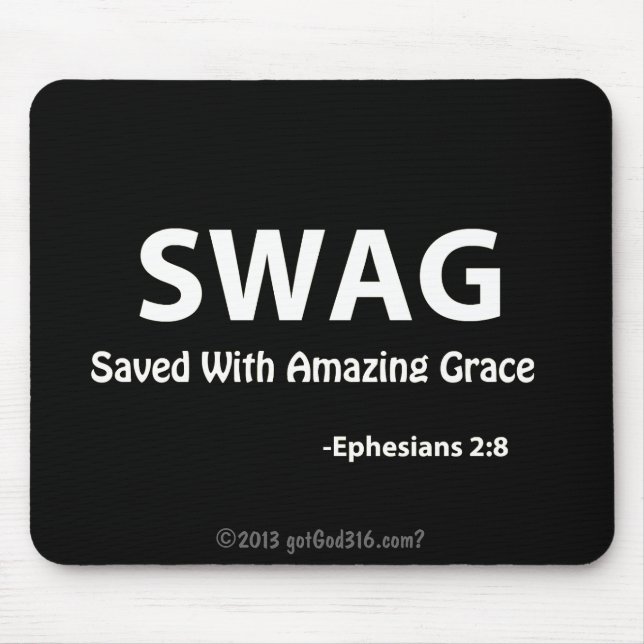 SWAG gotGod316.com Scripture Mouse Pad (Front)