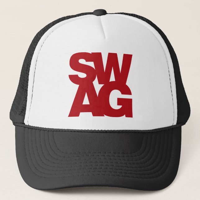 Swag - Red Trucker Hat (Front)