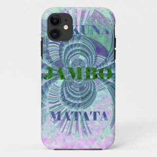 Swaga Jambo Hakuna Matata Kenya Giraffe Safari  Wo iPhone 11 Case