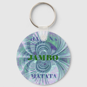 Swaga Jambo Hakuna Matata Kenya Giraffe Safari  Wo Key Ring