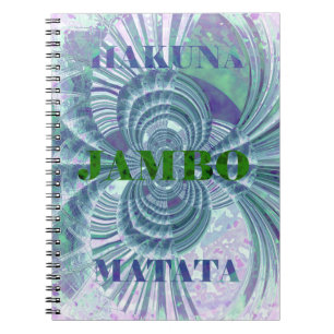 Swaga Jambo Hakuna Matata Kenya Giraffe Safari  Wo Notebook