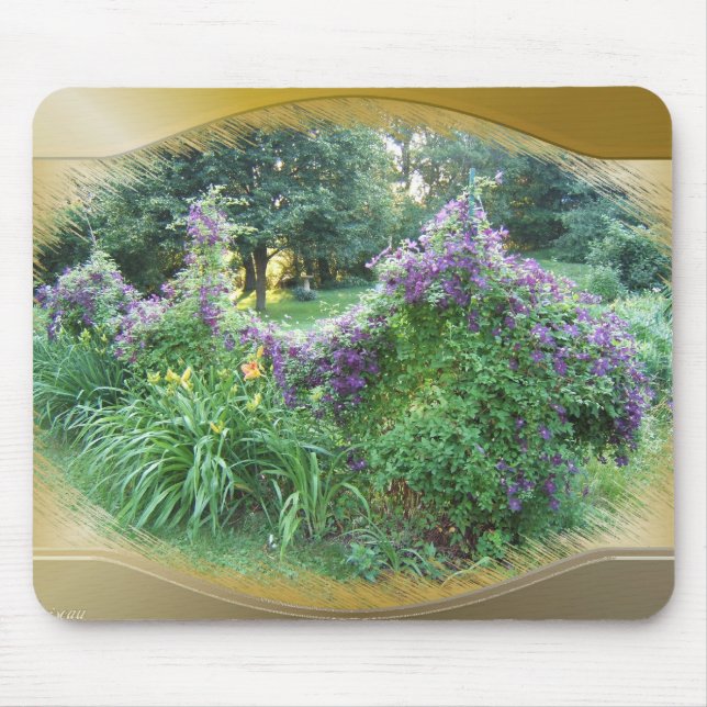 Swaged Clematis ~ mousepad (Front)
