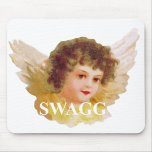 swagg angel cherub mouse pad