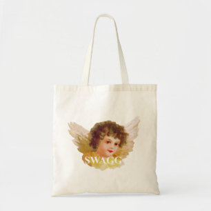 swagg angel cherub tote bag