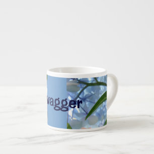 Swagger gifts Espresso mugs Blue Hydrangeas Floral