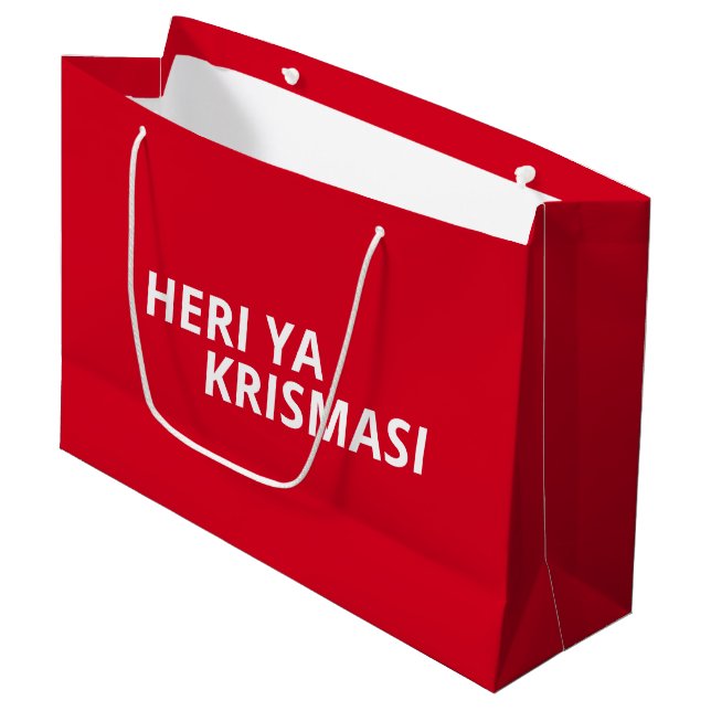 Swahili Christmas Gift Bag (Front Angled)