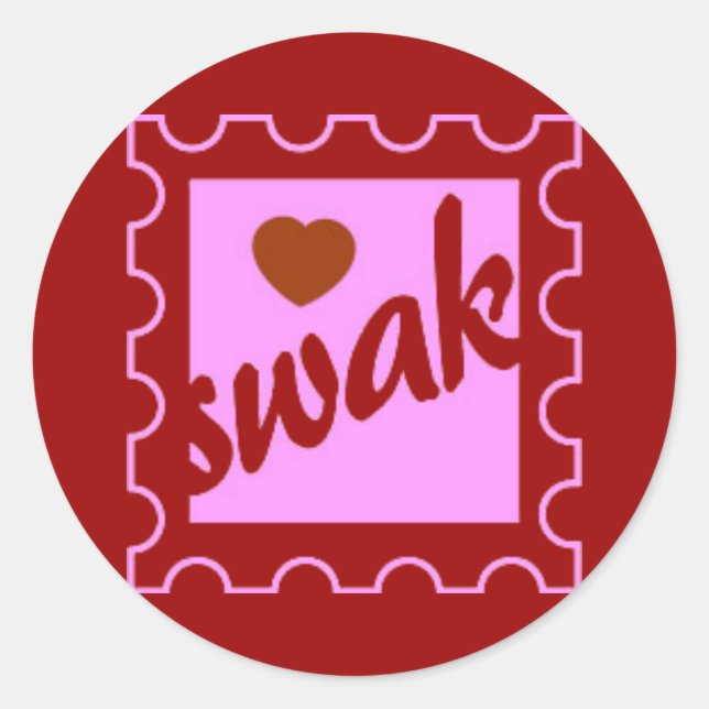 SWAK CLASSIC ROUND STICKER (Front)