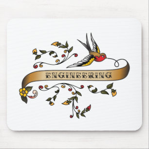 Swallow and Scroll with Engineering Mouse Pad