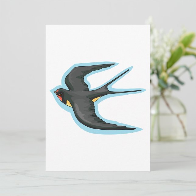 Swallow Bird Flying Invitation (Creator Uploaded)