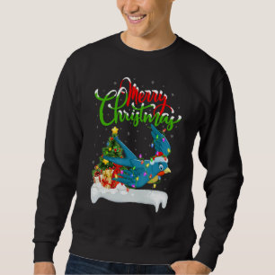 Swallow Bird   Xmas Decorations Santa Swallow Chri Sweatshirt
