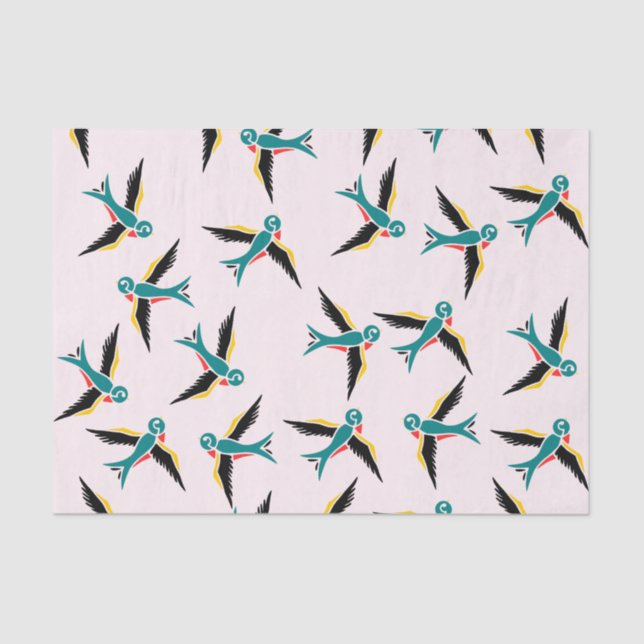 Swallow Birds Tissue Paper (Front)