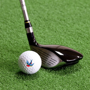 Swallow Blue Red Tattoo Golf Balls
