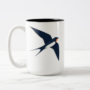 Swallow in the Sky – Serene Nature-Inspired Mug