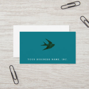 Swallow (Letterpress Style) Business Card