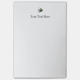 Swallow (Letterpress Style) Post-it Notes