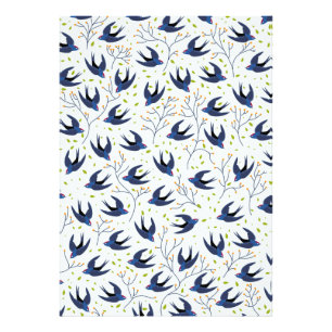 Swallow pattern photo print