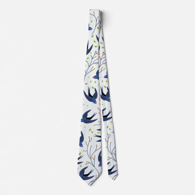 Swallow pattern tie (Front)