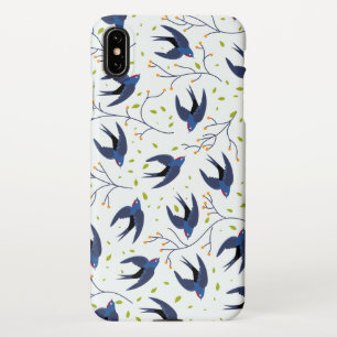 Swallow pattern wrapping paper iPhone case