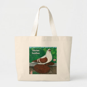 Swallow Pigeon:  Silesian Large Tote Bag