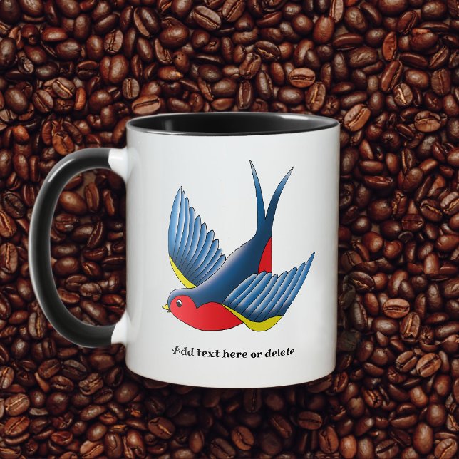 Swallow Red Blue Tattoo Mug (Creator Uploaded)