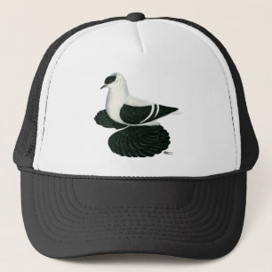 Swallow:  Saxon Black White Bar Trucker Hat