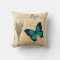 Swallow Tail Teal Papillon Postal Pillow