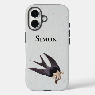 Swallow Tailed Hawk with Snake Vintage Audubon iPhone 16 Case