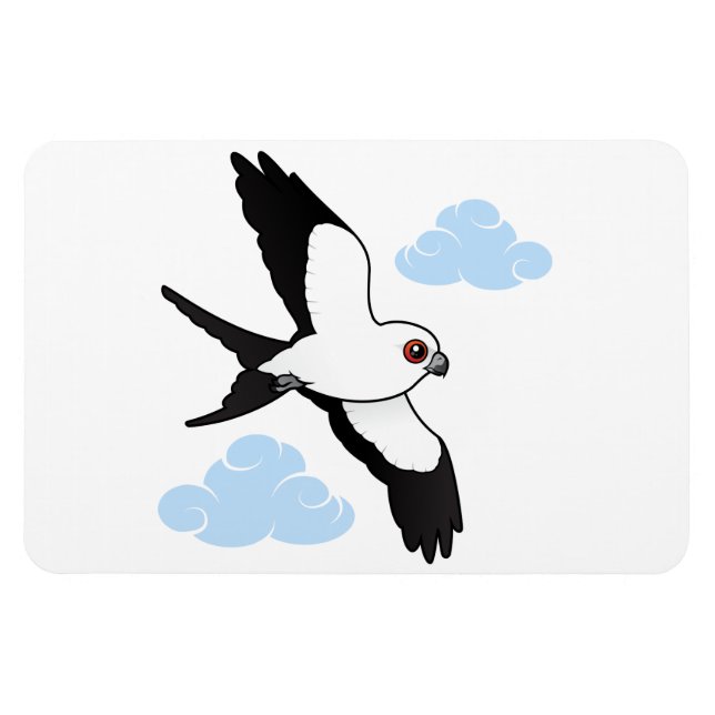 Swallow-tailed Kite in flight Magnet (Horizontal)