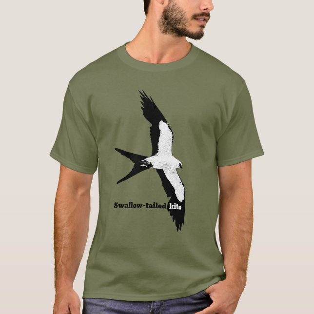 Swallow-tailed kite (version 3) T-Shirt (Front)