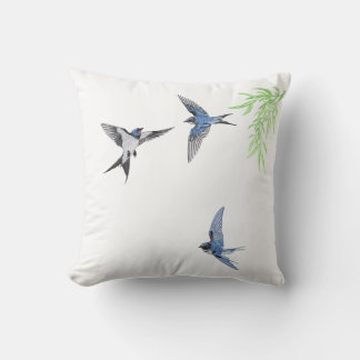 swallow throw pillow imitating Imitation embroider