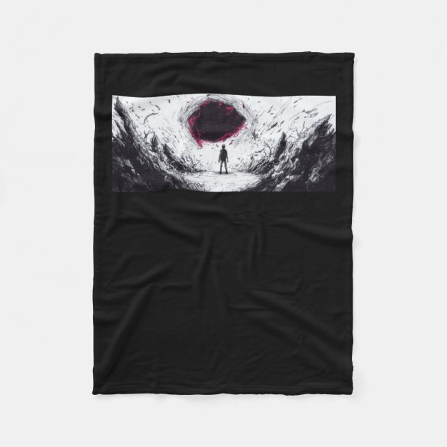 Swallowed 1  fleece blanket (Front)