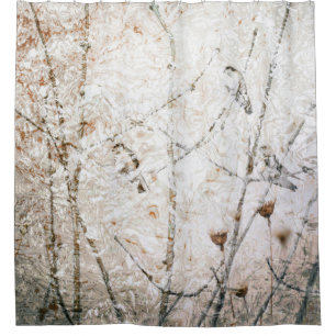 Swallows and Ripples Semi Abstract Nature Earthy Shower Curtain