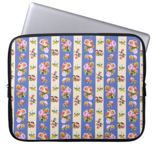 Swallows and roses laptop sleeve