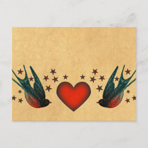 Swallows and Stars Postcard