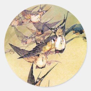Swallows Classic Round Sticker