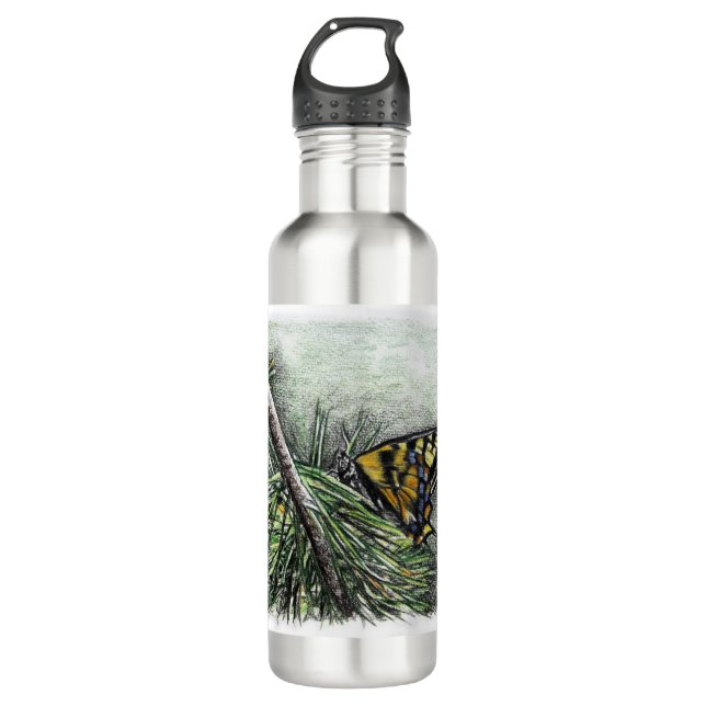 Swallowtail Butterfly 710 Ml Water Bottle (Front)