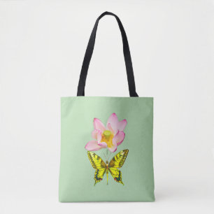 Swallowtail butterfly figure tote bag