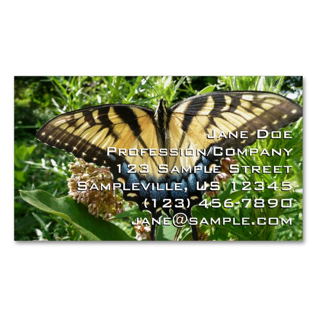 Swallowtail Butterfly II at Shenandoah Magnetic Business Card (Front)