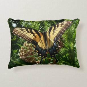 Swallowtail Butterfly III Beautiful Colourful Phot Decorative Cushion