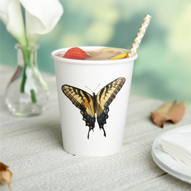 Swallowtail Butterfly III Beautiful Colourful Phot Paper Cups (Insitu)