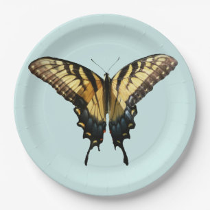 Swallowtail Butterfly III Beautiful Colourful Phot Paper Plate